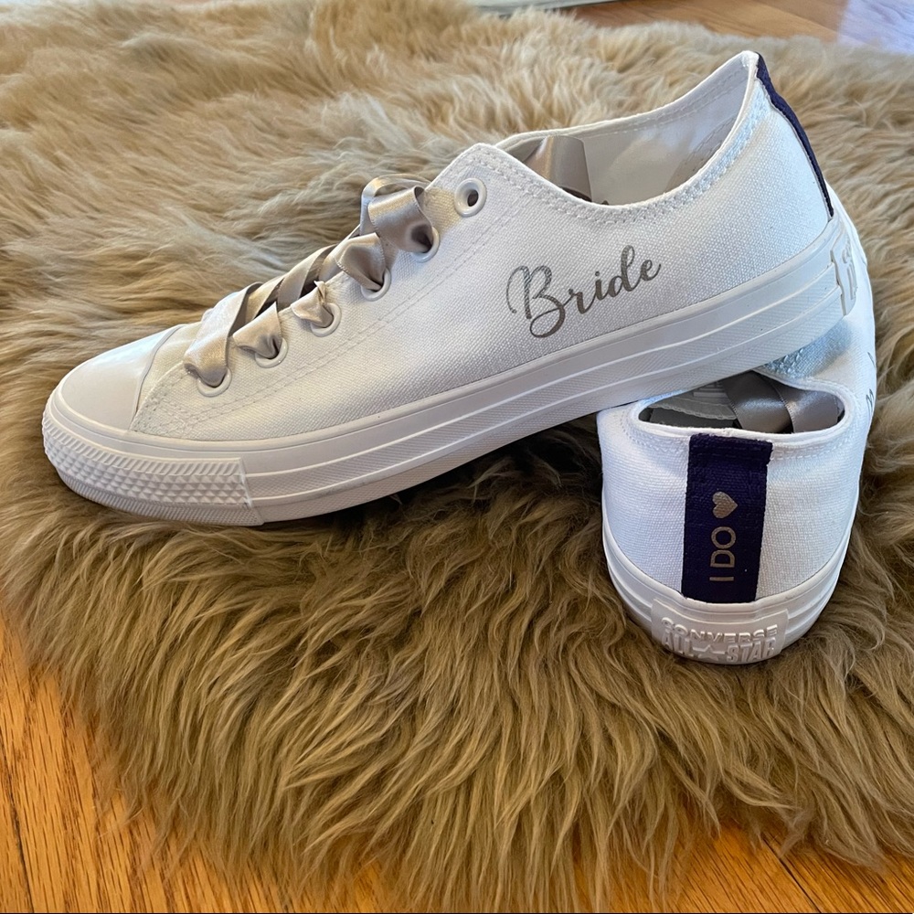 Wedding Bridal Converse Allstar size US 9